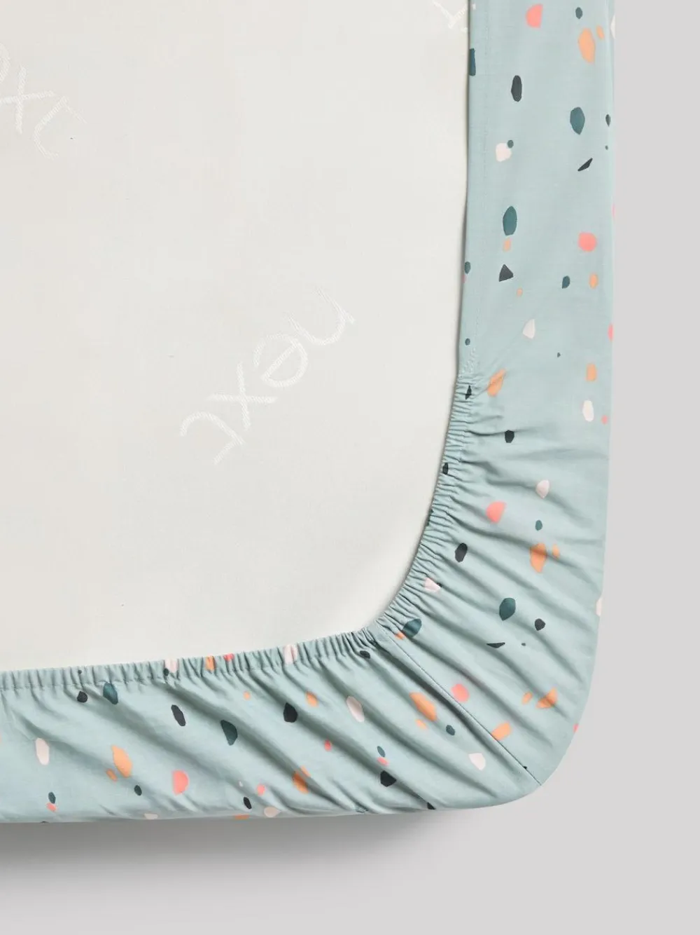 Sale Next 2 Pack Blue Terrazzo Fitted Sheets