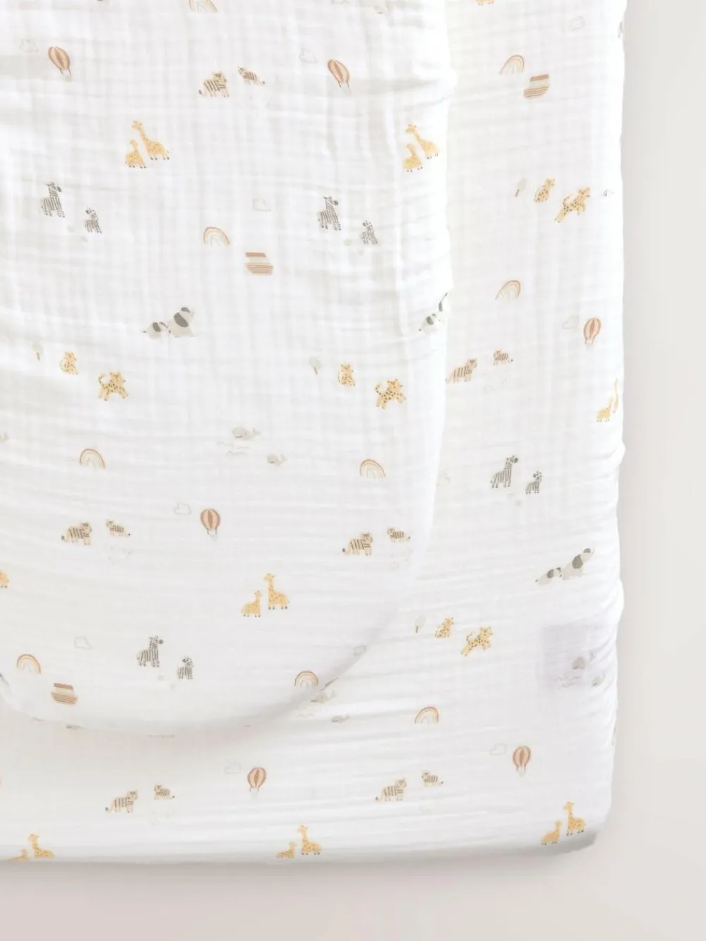 Next 2 Pack Baby Muslin Fitted Sheets^ Bedsheets & Pillow Cases|Nursery Bedding