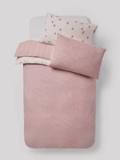 Next 2 Pack Natural Hearts Duvet Cover and Pillowcase Set^ Childrens Bedding|Bedsets & Duvet Covers