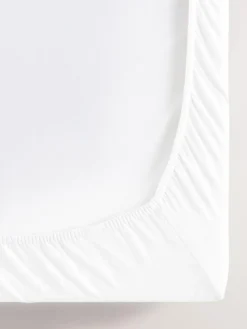 Next 2 Pack White 100% Cotton Jersey Baby Fitted Sheets^ Bedsheets & Pillow Cases|Nursery Bedding