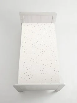 Next 2 Pack White/Grey Speckle 100% Cotton Jersey Baby Fitted Sheets^ Nursery Bedding|Bedsheets & Pillow Cases