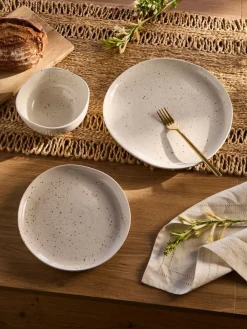 Online Next 12 Piece Natural Amira Speckle Dinner Set