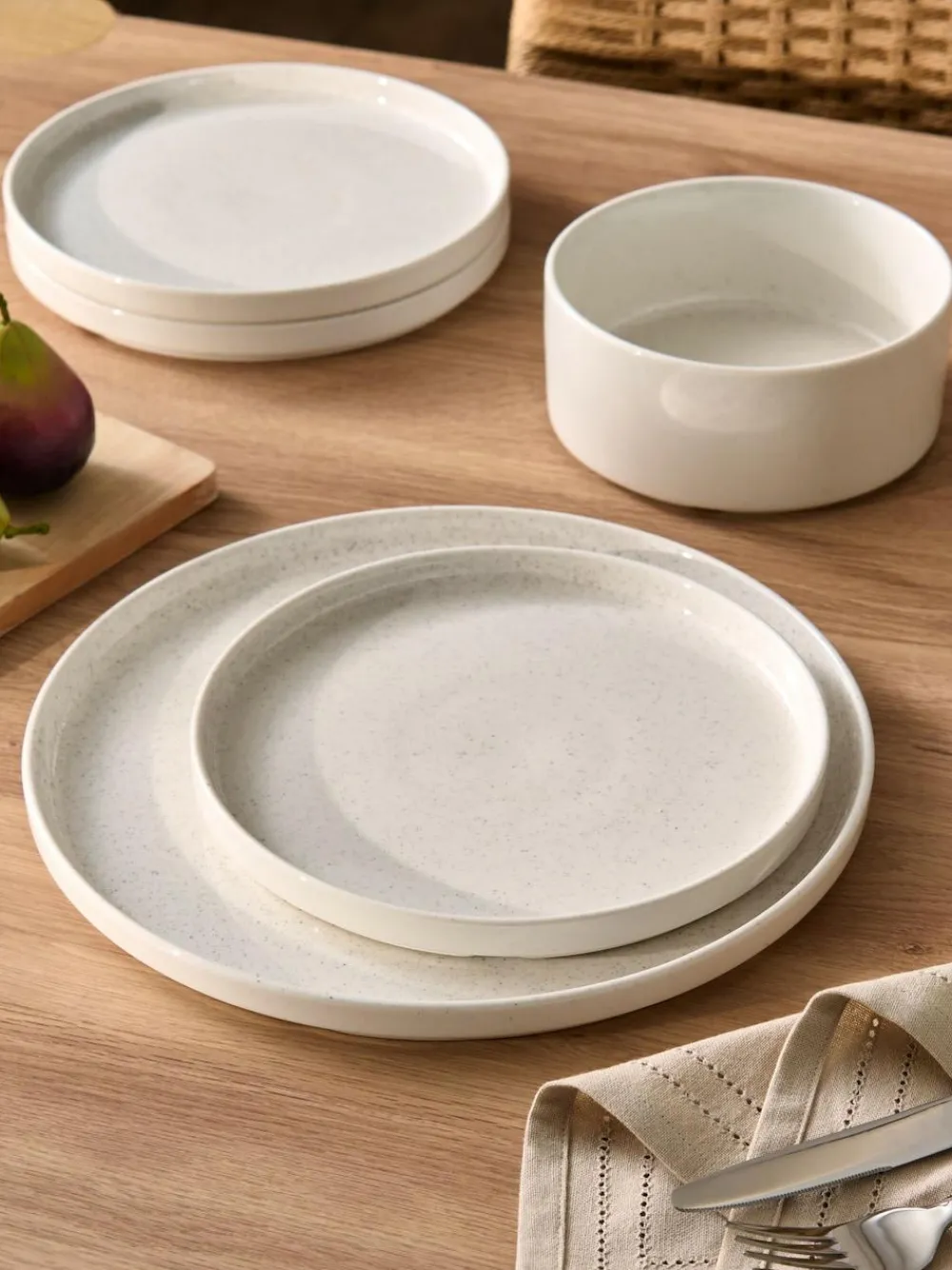 Outlet Next 12 Piece Natural Noah Dinner Set