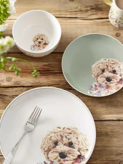Sale Next 12 Piece Sage Green Charlie The Cockapoo Dinner Set