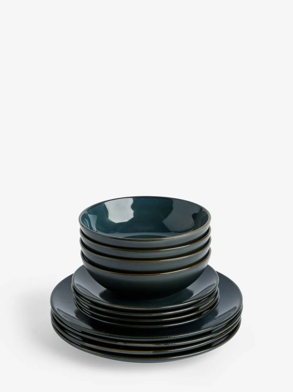 Outlet Next 12 Piece Hampton Dinner Set Teal Blue