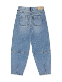 Online Abercrombie & Fitch Blue High Rise Barrell Jeans