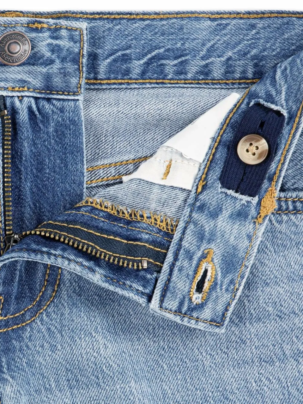 Abercrombie & Fitch Loose Fit Jeans Blue