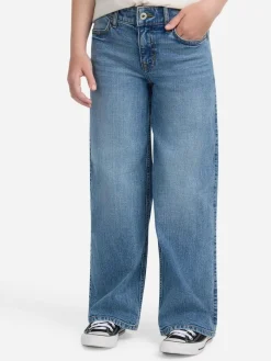 Outlet Abercrombie & Fitch High Rise Wide Leg Jeans Blue Navy