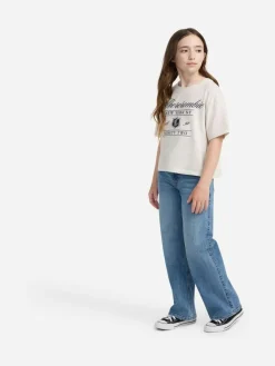 Outlet Abercrombie & Fitch High Rise Wide Leg Jeans Blue Navy