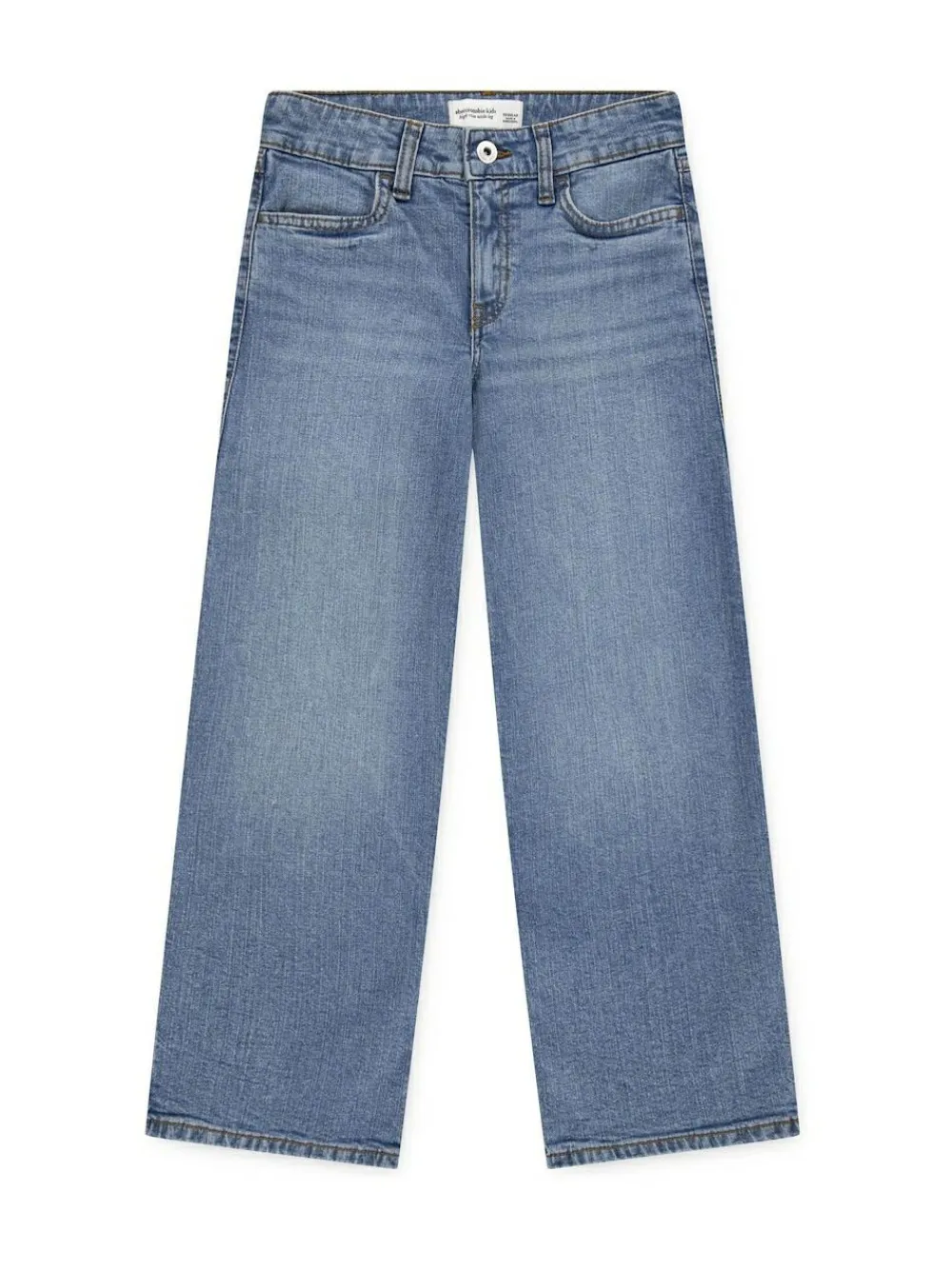 Outlet Abercrombie & Fitch High Rise Wide Leg Jeans Blue Navy