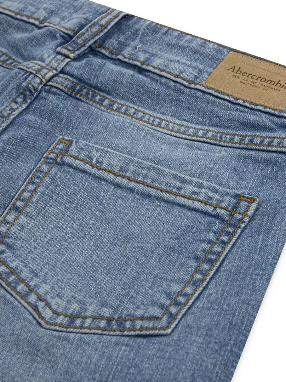 Outlet Abercrombie & Fitch High Rise Wide Leg Jeans Blue Navy