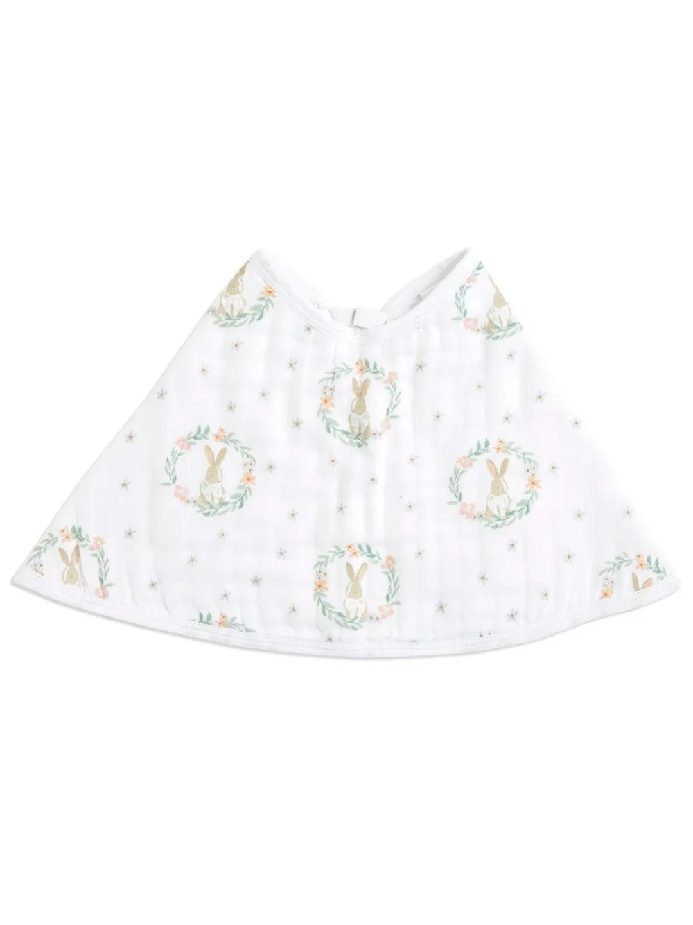 Outlet Aden + Anais Pink Baby Essentials Bunnies 100% Cotton Muslin Burpy Bib