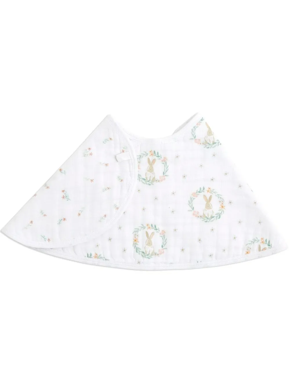 Outlet Aden + Anais Pink Baby Essentials Bunnies 100% Cotton Muslin Burpy Bib