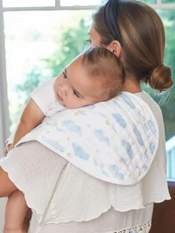 New Aden + Anais White 100% Cotton Harry Potter Iconic Burpy Bib