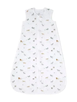 Best Aden + Anais White Light 1.0 Tog 100% Cotton Muslin Safari Dream Sleeping Bag (18-36 Months)