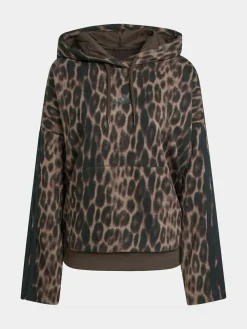 adidas Animal Seasonal Essentials Leopard Print French Terry Hoodie With 3-Stripes^Women Hoodies & Sweatshirts|Sportswear