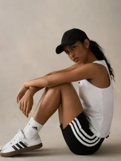 Discount adidas Black 3 Stripe Bike Shorts