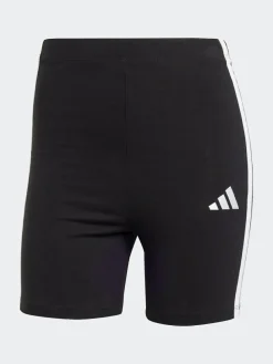 Discount adidas Black 3 Stripe Bike Shorts