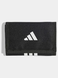 New adidas 3 Stripe Wallet Black