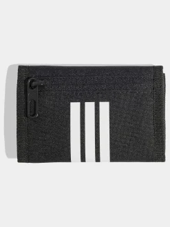 New adidas 3 Stripe Wallet Black