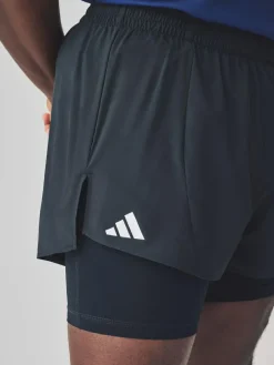 adidas Black Adizero Essential Running Shorts^ Shorts