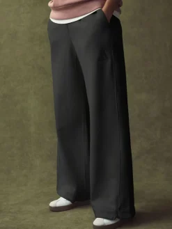 Outlet adidas ALL SZN Fleece Loose Wide Leg Trousers Black