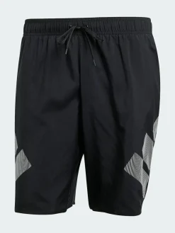 adidas Black Big Bars Shorts 8-Inch^ Swimwear