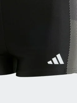 Outlet adidas Black Colourblock 3-Stripes Kids Swim Boxers