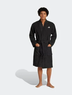 adidas Black Dressing Gown