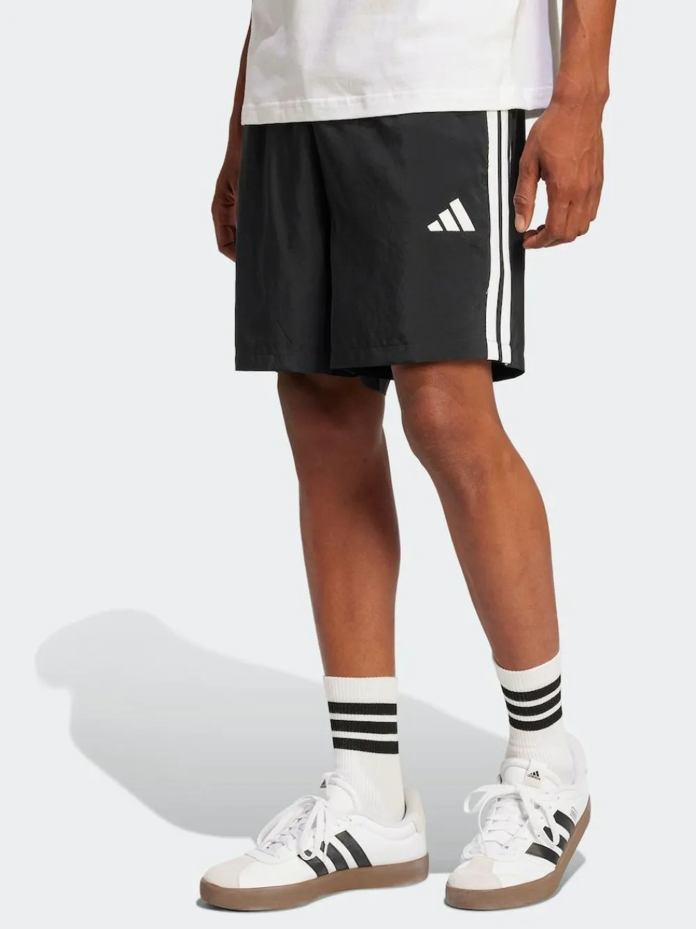 adidas Black Essentials 3-Stripes Chelsea Shorts^ Shorts