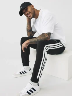 Sale adidas Essentials 3-Stripes Fleece Joggers Black