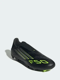 adidas Black F50 League Laceless Firm/Multi-Ground Boots^ Soccer Cleats