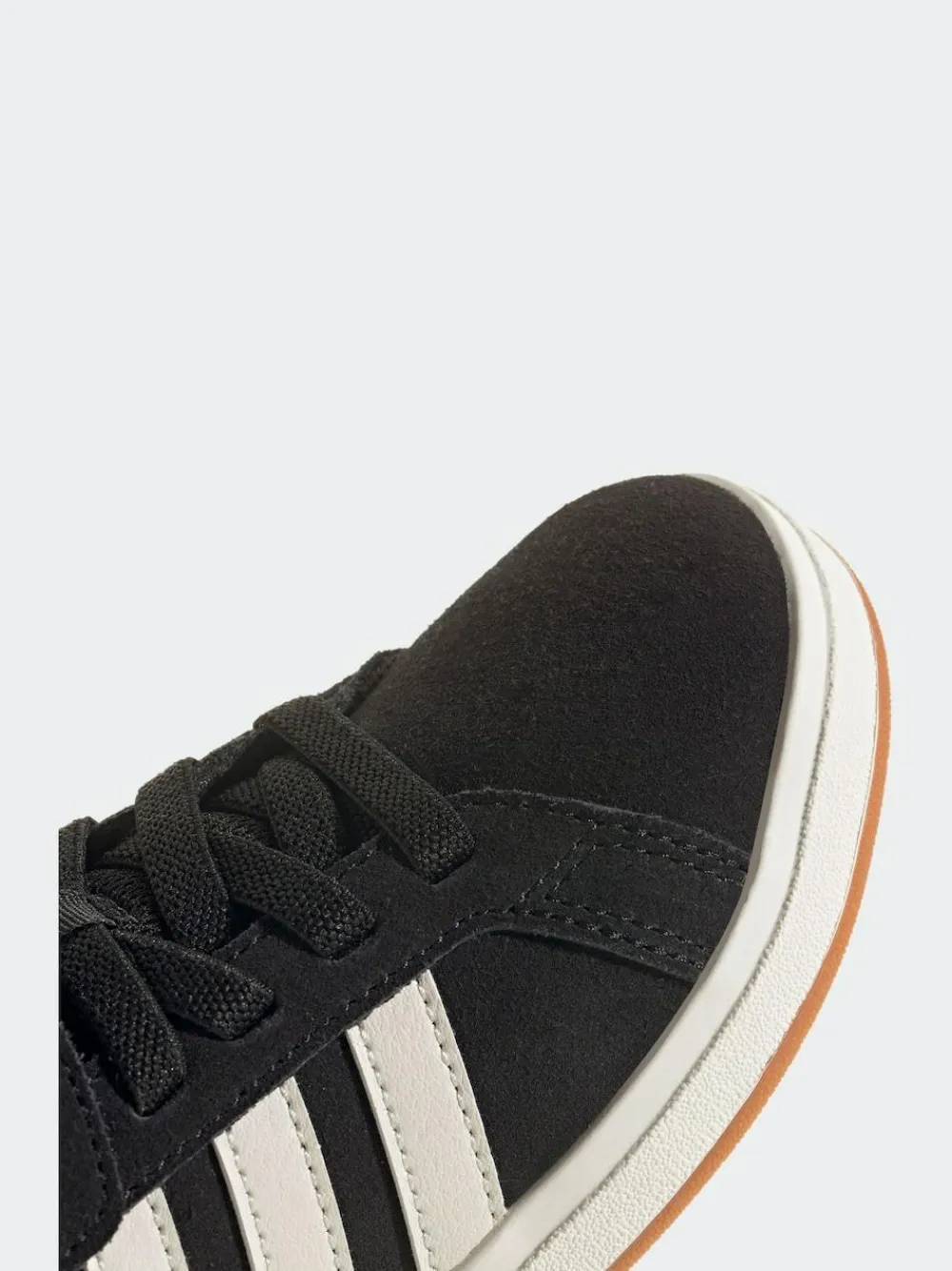 Best adidas Black Grand Court 00s Suede Elastic Lace Kids Trainers