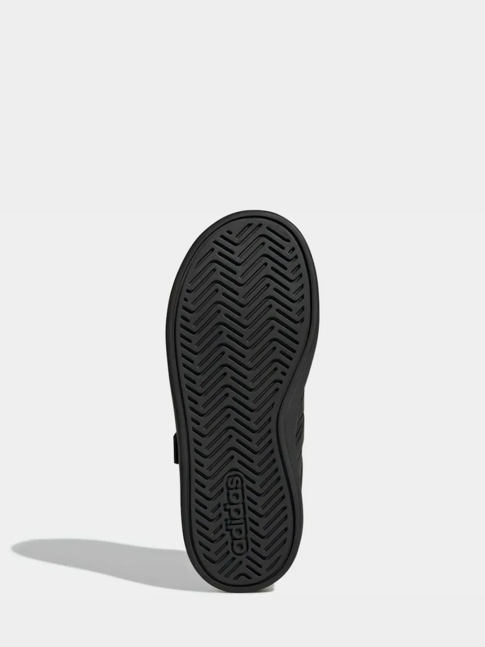 adidas Black Grand Court 3.0 Elastic Lace Kids Trainers^BOY School Shoes|Boys Shoes