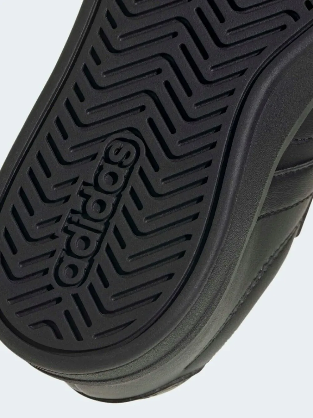 adidas Black Grand Court 3.0 Elastic Lace Kids Trainers^BOY School Shoes|Boys Shoes