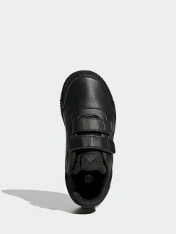 adidas Black Hook and Loop Tensaur Kids Trainers^BOY Sneakers|Sneakers