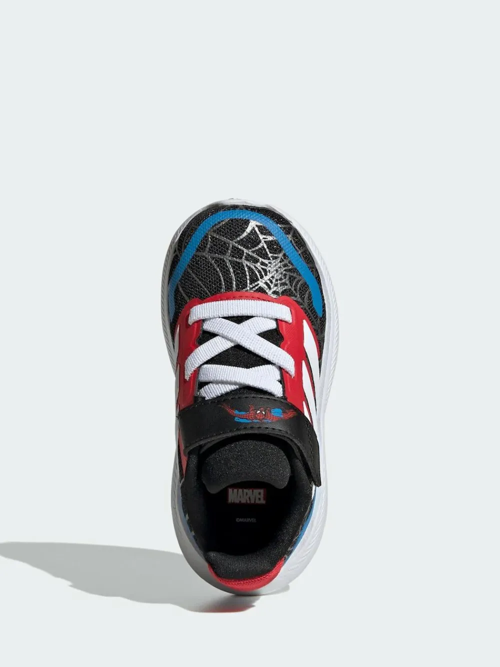 adidas Black Marvel Spider-Man Runfalcon Hook and Loop Kids Trainers^BOY Sneakers|Sneakers