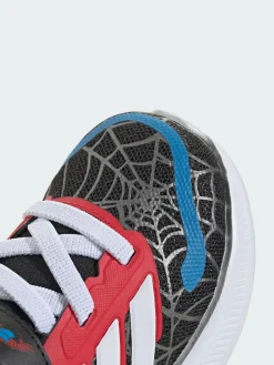 adidas Black Marvel Spider-Man Runfalcon Hook and Loop Kids Trainers^BOY Sneakers|Sneakers