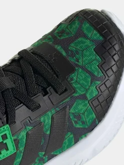 Discount adidas Minecraft Forarun 4.0 Kids Trainers Black