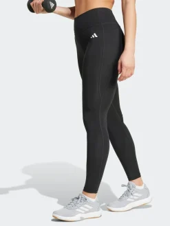 Hot adidas Black Optime Essentials Stash Pocket Full Length Leggings