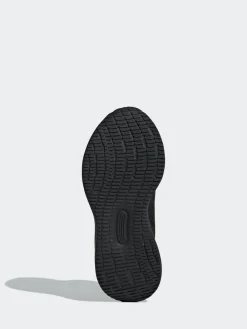 adidas Black Runfalcon 5 Elastic Lace Running Kids Trainers