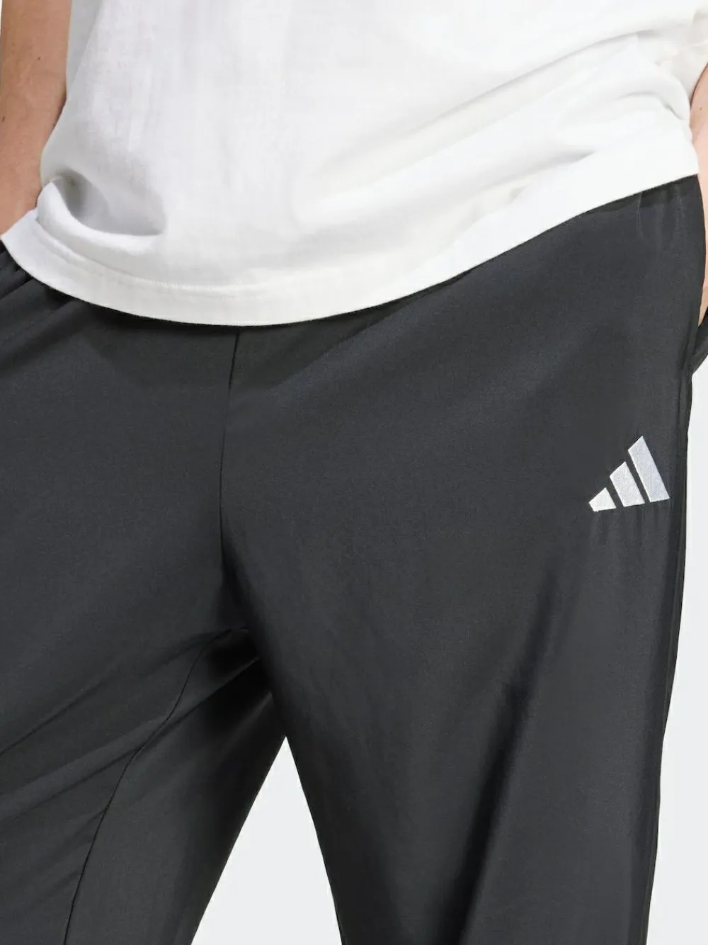 Discount adidas Black Small Essentials Logo Open-Hem Stanford Tracksuit Bottoms