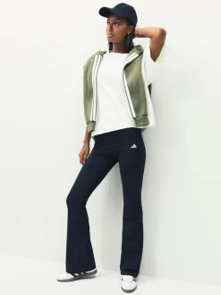 adidas Black Small Logo Flare Leggings^Women Sportswear|Leggings & Sweatpants