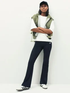 adidas Black Small Logo Flare Leggings^Women Sportswear|Leggings & Sweatpants