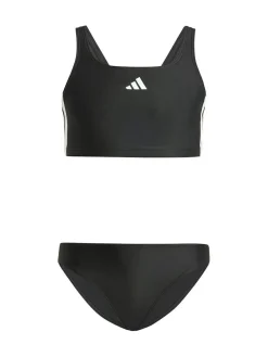 Outlet adidas 3-Stripes V-Back Kids Bikini Black