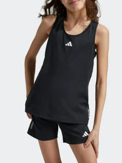 Online adidas Black Techfit Kids Tank Top