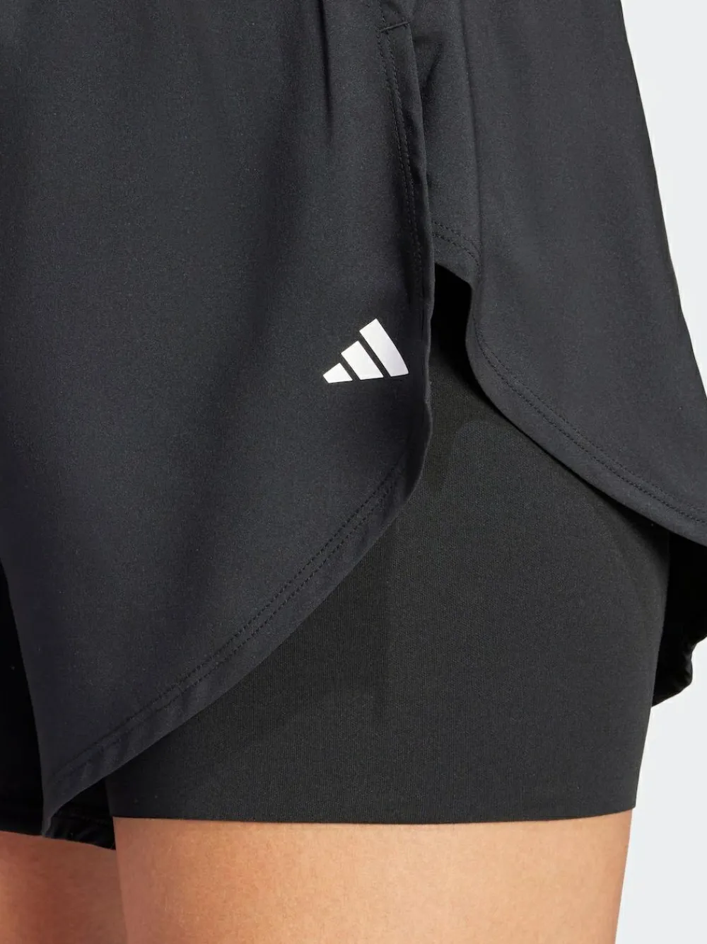 adidas Black Training 2-In-1 Shorts^Women Shorts