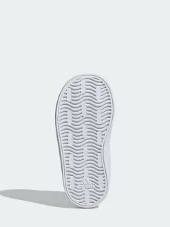 New adidas Black VL Court 3.0 Hook and Loop Infant Trainers