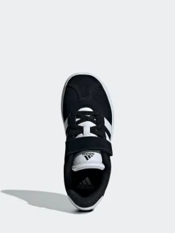 adidas Black VL Court 3.0 Hook and Loop Kids Trainers^BOY Sneakers|Sneakers