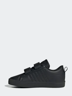 adidas Black VS Pace 2.0 Hook and Loop Kids Trainers